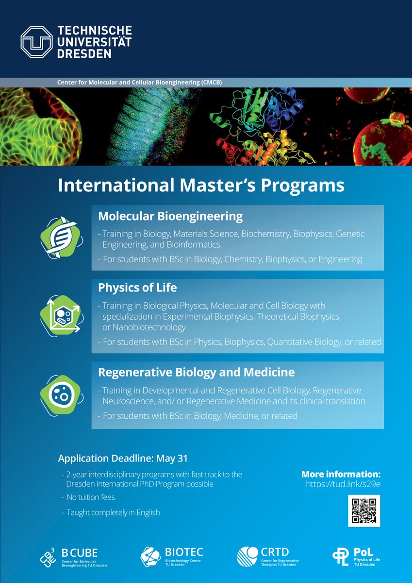 CRTDpress's tweet photo. Our three #MSc programs are taught entirely in English and no tuition fees are required! 
More info ⤵️⤵️ https://t.co/Uie9qkgpKI