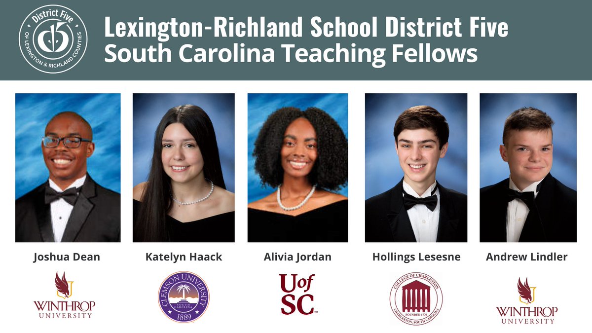LexRich5Schools's tweet photo. ππTen #LexRich5Schools students have been awarded the prestigious #SouthCarolina Teaching Fellows scholarship from Center for Educator Recruitment, Retention & Advancement! More: https://t.co/DQ5BOv1nbY #D5GRAD #TeachSC https://t.co/GbnJvRcxB1