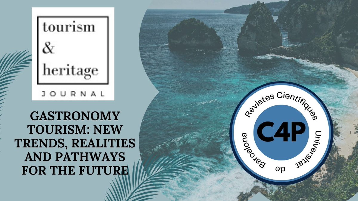 🗣️#CallforPapers #RCUB 

🟣La revista <a href="/THJournal/">Tourism&Heritage Journal</a> us convida a participar en la seva convocatòria
🟢Tema especial. Turisme gastronòmic: noves tendències, realitats i vies de futur.

⏳Fins 31/05/2023

👉revistes.ub.edu/index.php/tour…