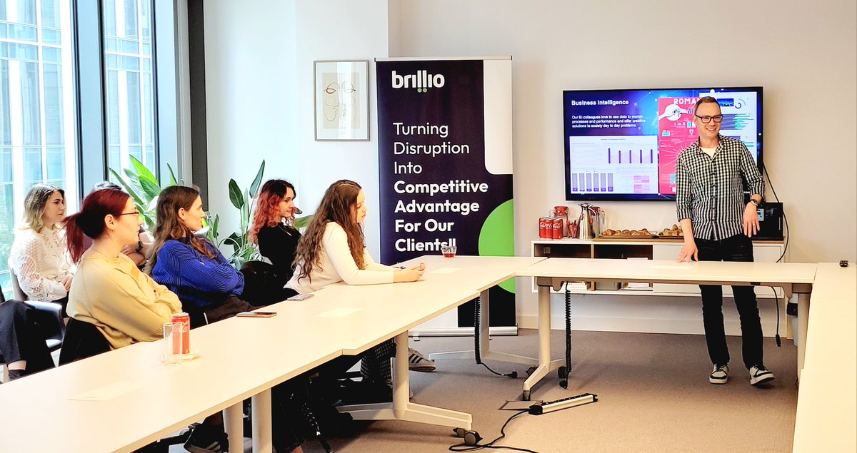 BrillioGlobal's tweet photo. Recently, #BrillioRomania had the pleasure of hosting a group of students very eager to learn about the world of data, business, and entrepreneurship.
Excited to see first-hand what it means to turn disruption into an advantage!
#DigitalTransformation #AccelerateYou #Data https://t.co/qls0RjHXsV