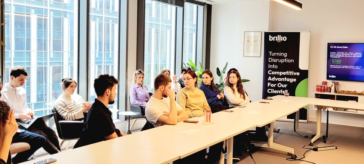 BrillioGlobal's tweet photo. Recently, #BrillioRomania had the pleasure of hosting a group of students very eager to learn about the world of data, business, and entrepreneurship.
Excited to see first-hand what it means to turn disruption into an advantage!
#DigitalTransformation #AccelerateYou #Data https://t.co/qls0RjHXsV