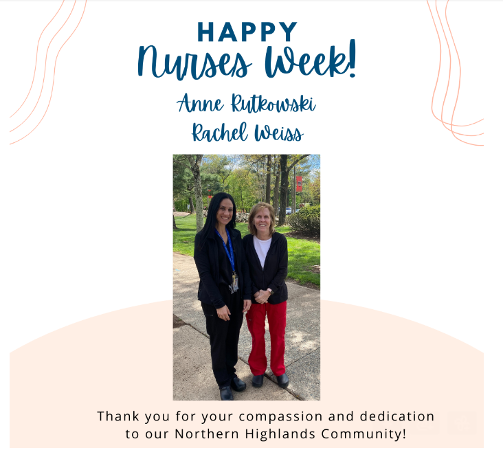 It's #NationalNursesWeek! We thank Ms. Rutkowski and Ms. Weiss for all they do for our District and for caring for our student's heath and well-being! #ThankANurse #Appreciation #NHRHSWellness