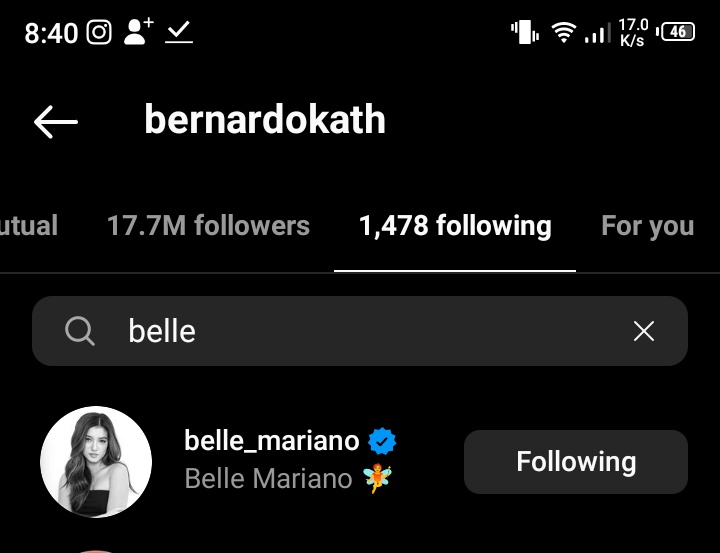 renalyn_es5180's tweet photo. hoyy!! kathryn is now following  Belle😍🥰🤍 https://t.co/0tFOV4G7Bd