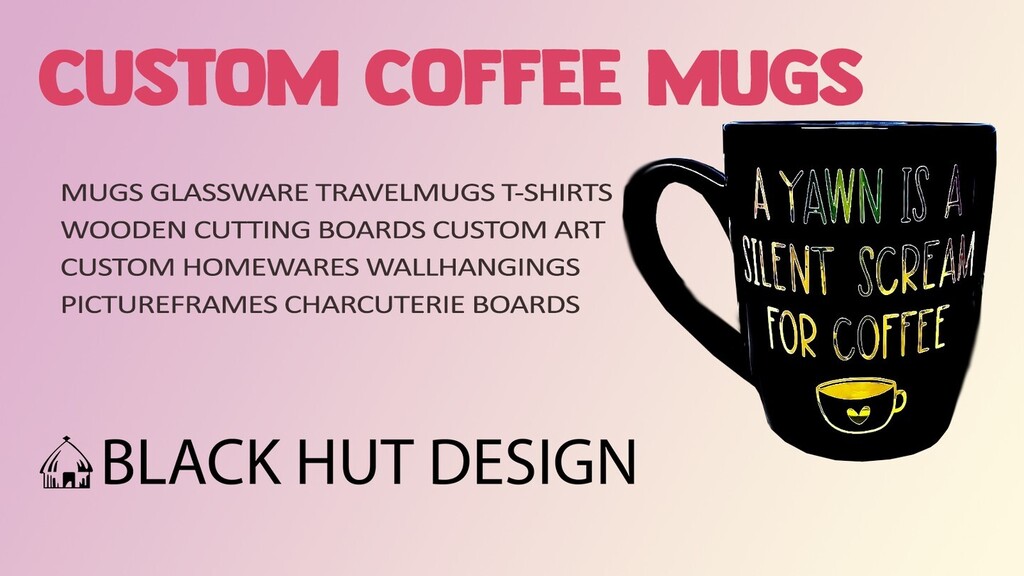 BlackHutDesign's tweet photo. Black Hut Design custom Coffee Mugs and Drinkware. https://t.co/9Y4F7DFU7Z #MUGS #GLASSWARE #TRAVELMUGS #T-SHIRTS
#WOODENCUTTINGBOARDS #CUSTOMART
#HOMEWARES #WALLHANGINGS
#PICTUREFRAMES #charcuterieboards #cuttingboard https://t.co/15mYYflz4r https://t.co/hgYCtX7Xqz