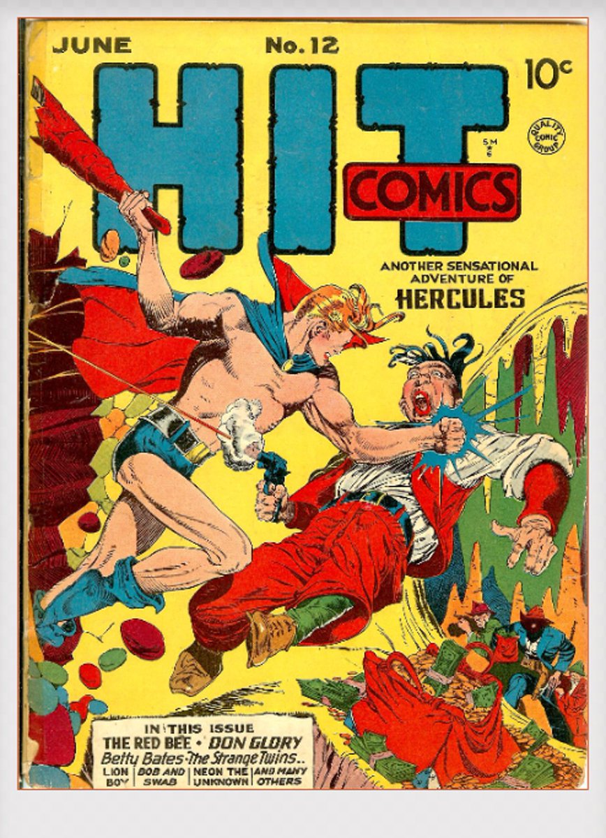 doctorow's tweet photo. Hit Comics #12_June 1941_Lou Fine cover art https://t.co/oz1CuUCtDI https://t.co/Qfcj0znLIQ