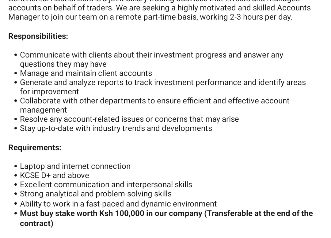 Solange Mbunde on Twitter "I saw an interesting requirement for a job