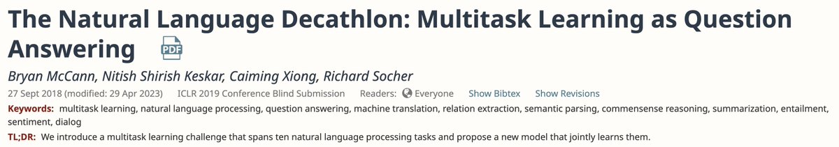I think one of the problems of academic publishing/peer reviews is that there is zero downside of rejecting good ideas.
The reviewers of the DecaNLP paper - which introduced prompt engineering for multitask NLP with large nnets - were so wrong &amp; held back the field for years.