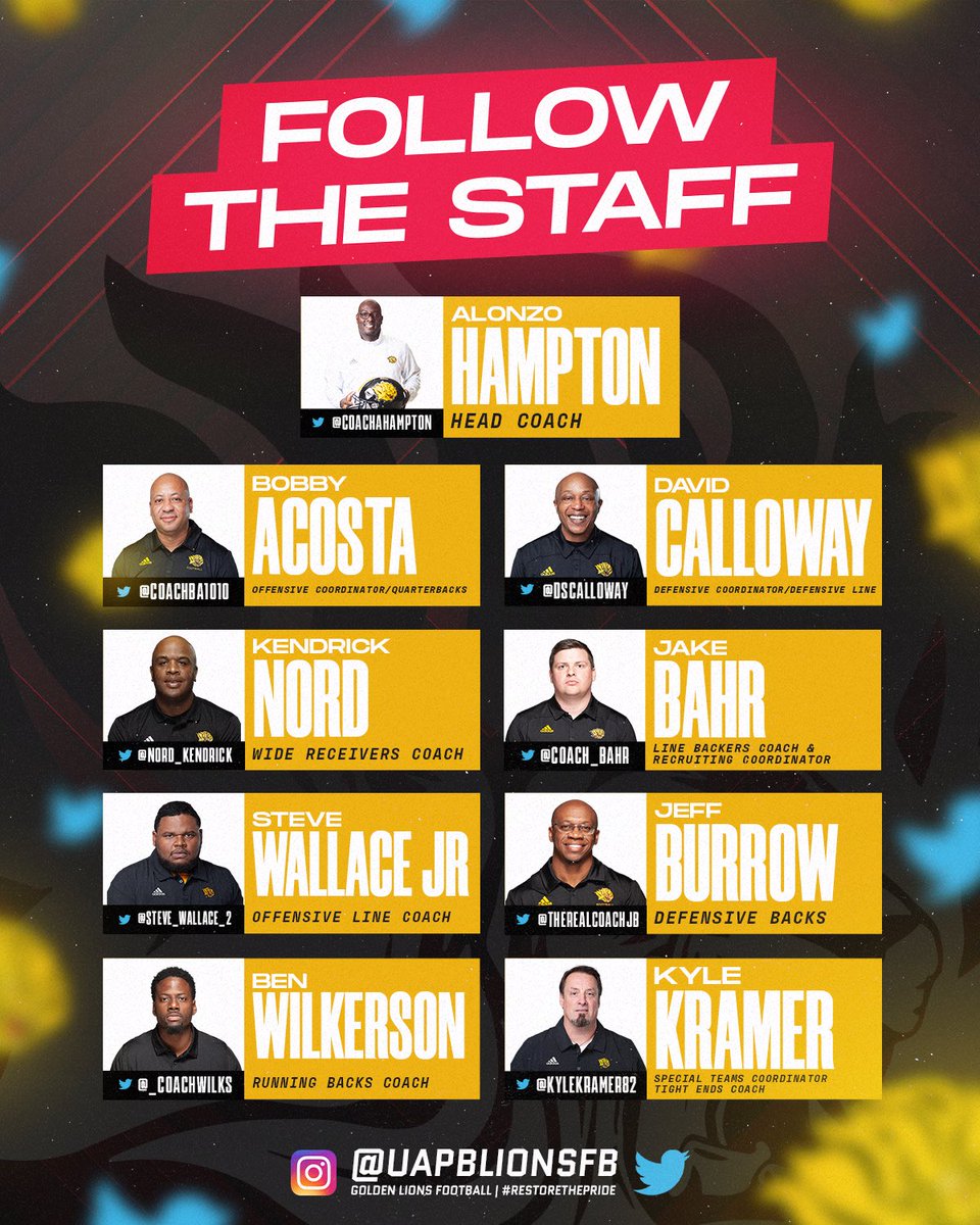 UAPBLionsFB's tweet photo. 𝑺𝑻𝑶𝑷 ✋🏾𝒘𝒉𝒂𝒕 𝒚𝒐𝒖’𝒓𝒆 𝒅𝒐𝒊𝒏𝒈 𝒂𝒏𝒅 𝒇𝒐𝒍𝒍𝒐𝒘 𝒐𝒖𝒓 𝑺𝑻𝑨𝑭𝑭 𝑻𝑶𝑫𝑨𝒀 😏
#𝑹𝒆𝒔𝒕𝒐𝒓𝒆𝑻𝒉𝒆𝑷𝑹𝑰𝑫𝑬 🦁 https://t.co/A28W3Eonmp