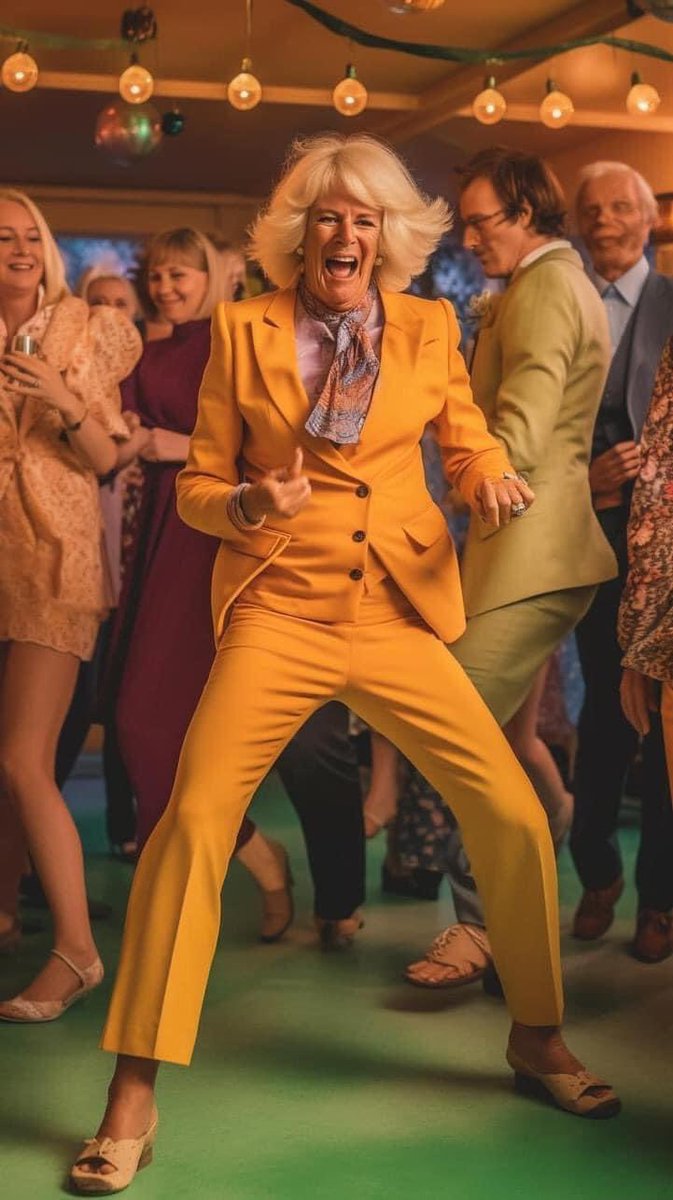 CarbieWarbie's tweet photo. 🎉 🍾 💃 These #ConANation after party photos using AI, are truly hilarious! 🤣🤣🤣❤️⚡️🐓 #Coronation #FakeJobParty #Part2of2 https://t.co/baj4WoLyJ6