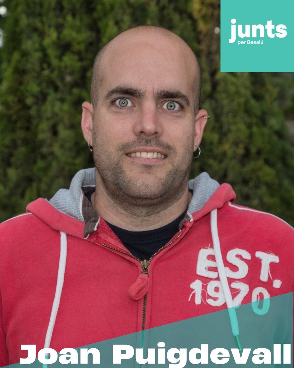 En <a href="/Joan_Puigdevall/">Joan Puigdevall</a> va néixer a Girona però fa 12 anys que viu a Besalú amb la família al Grup del Mont. De mentalitat oberta i col·laborativa, s’implica. Es membre AFABesalú. <a href="/JuntsPerBesalu/">Junts per Besalú 🎗️</a> creiem en el #bécomú, que és el que cal defensar des dels #ajuntaments. Gracies Joan!