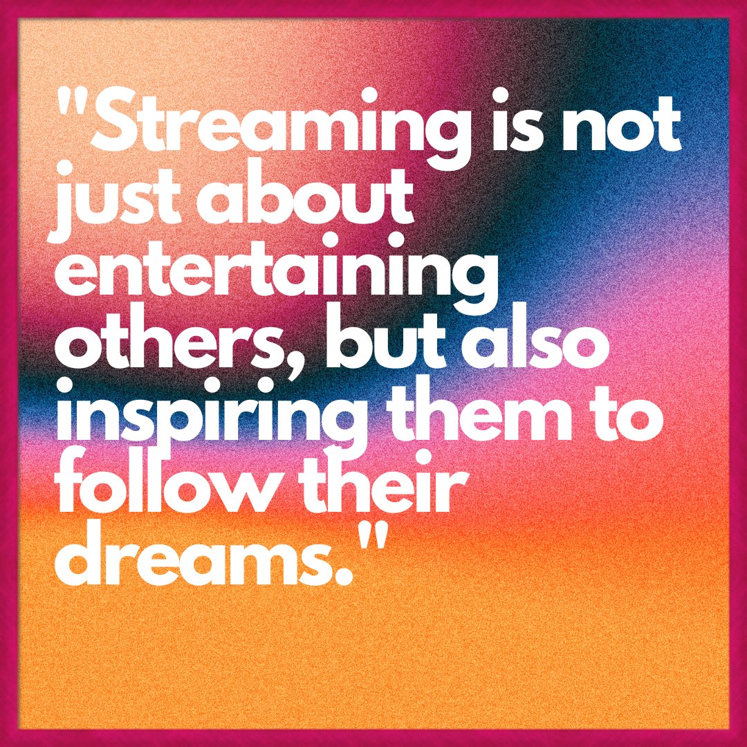 Denigegaming's tweet photo. "Streaming is not just about entertaining others, but also inspiring them to follow their dreams" #gamingquotes #streaming #gaming #quotesoftheday #quotes #Motivation https://t.co/Z9dplHignX