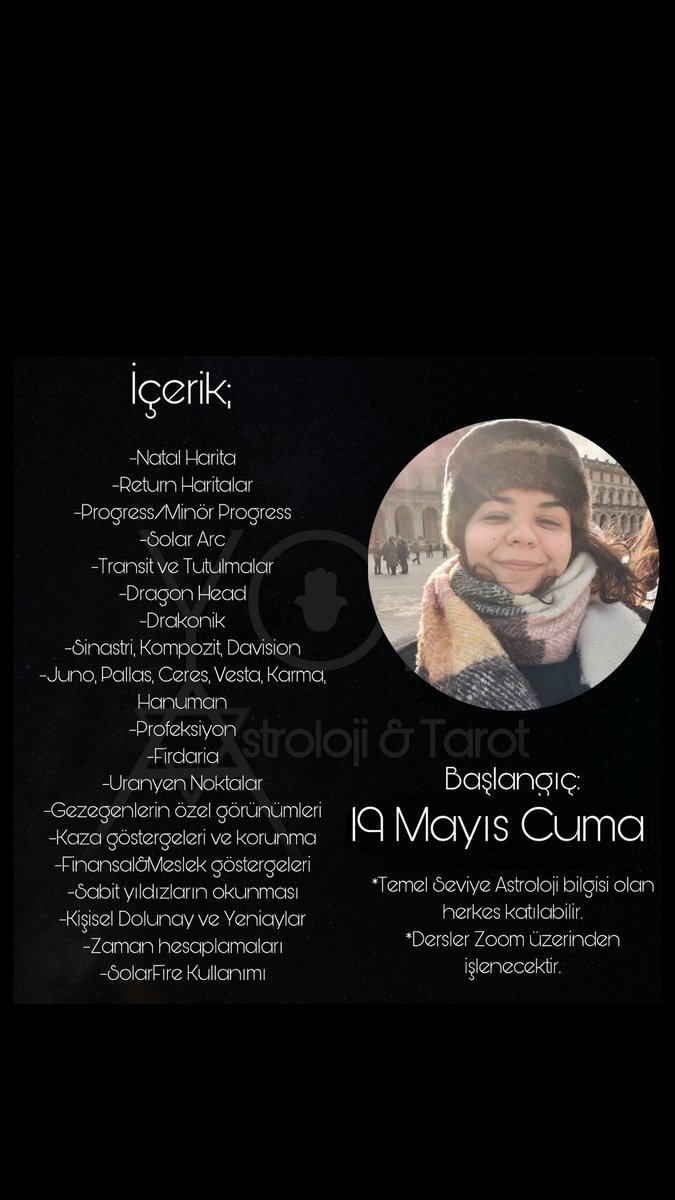 Selamlar 💌 
2 kişiye aşağıdaki eğitimi hediye edeceğim. Çekilişe katılım için gezegenleri tanımak, burç ve evlerin anlamlarını bilmek, yönetici gezegenleri bilmek ve RT yeterlidir :)) 3 güne açıklarım