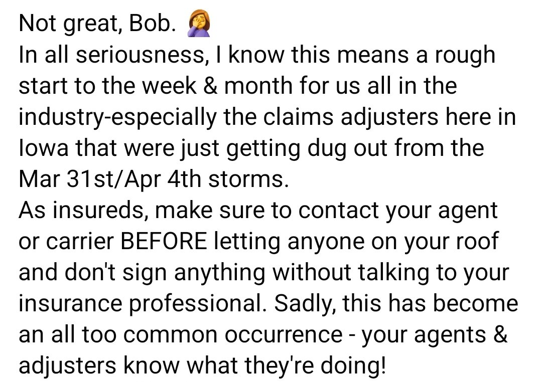 kvonyborg's tweet image. Not great, Bob 🤦‍♀️ 
#InsuranceNerd
