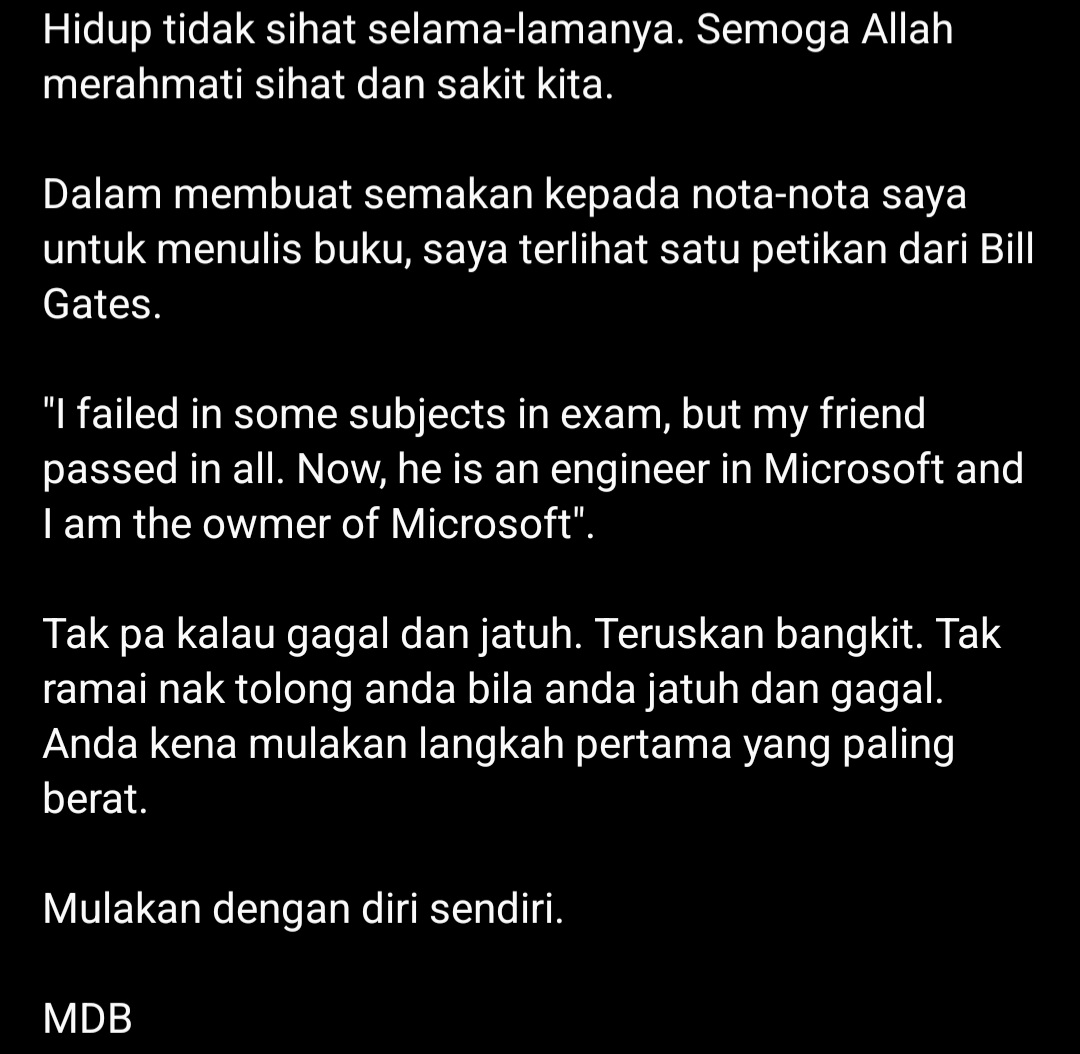 hareezhamzah's tweet photo. Indeed, Tan Sri. 🙏 https://t.co/esfXFZJabk