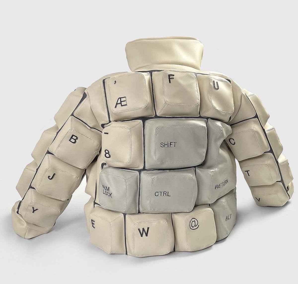 fashntalk's tweet photo. Keyboard Puffer by Liminal (2023) https://t.co/2fYFpEgWK1