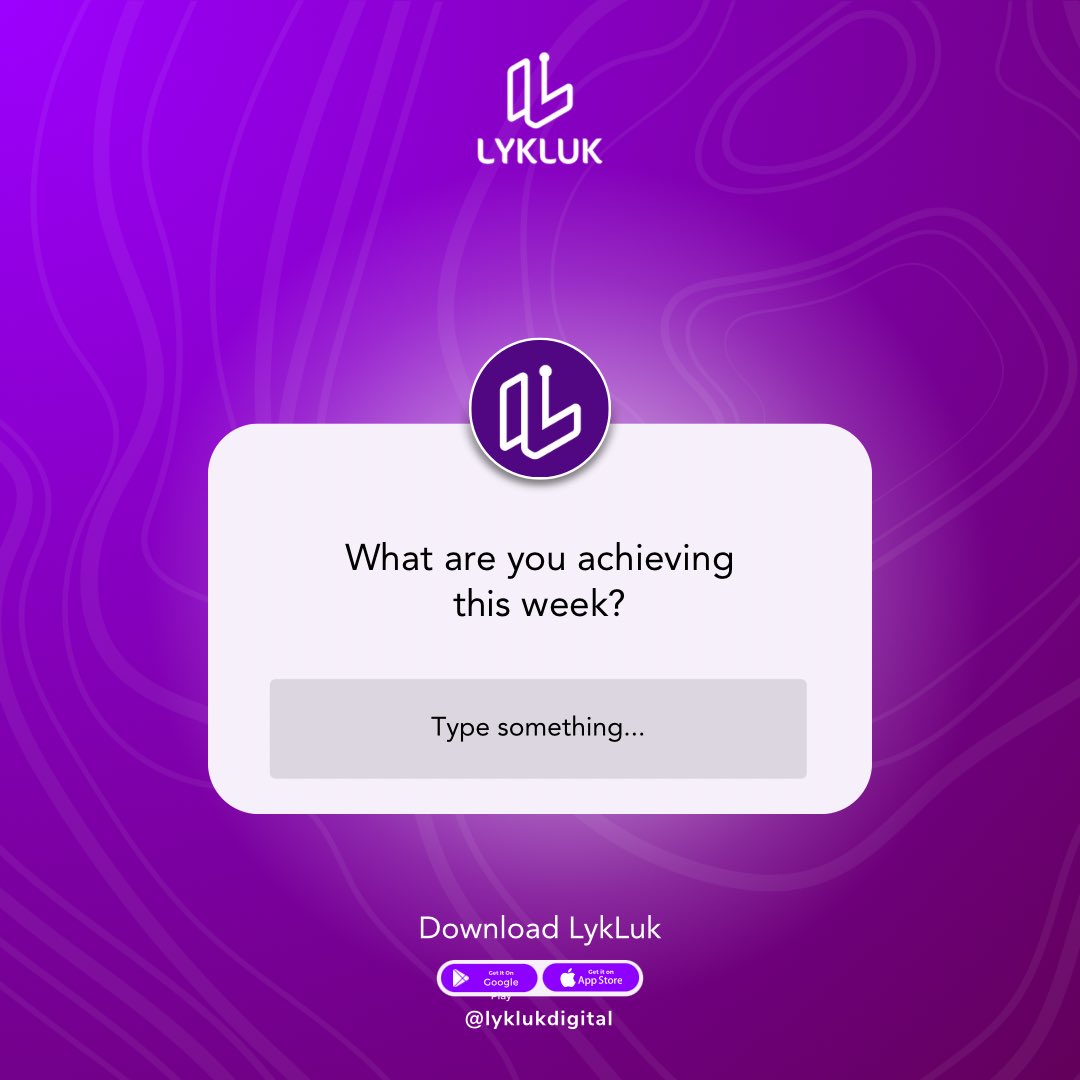 LyklukDigital's tweet photo. A NEW Week with lot of To-Do and Must-Do List, so what are you achieving?
.
.
I will be in the comment section reading all wonderful GOALS💕. 

#lyklukapp #mondaymotivation #inspiration  #contentcreatorsofinstagram #contentcreatortips #Contentcreation #Socialmediajobs #socialmediamoms #africancreators #videocontentcreator #Africancontentcreator #Digitalcreators #Digitalapp #Nigeriancontentcreator #explorepagee #lagosnigerian #reelsofIG #reelscontent