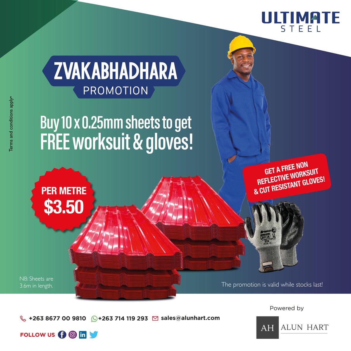 Alun_Hart_Ent's tweet photo. Zvako zvaka bhadhara here? 

Contact our Sales Team for more information:
Phone: +263 867 00 9810
WhatsApp: +263 714 119 298
#UltimateSteel #Roofingsheets #IBR #Harare #Zimbabwe #PPE https://t.co/mrsdJ3LR7B