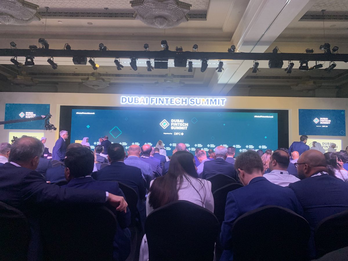 Full house here at Dubai Fintech Summit
#fintech #dubai DIFC DIFC Innovation Hub
#DubaiFintechSummit