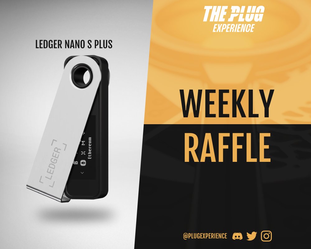 PlugExperience's tweet photo. Pluggerz, it's raffle time once again ๐ฅ๐ฅ
Today we will give you another chance to bring your wallet security to the next level. ๐
Don't miss out on the opportunity to win a new @Ledger Nano S Plus. โจ
#PlugExperience https://t.co/zDL1fDVTxG
