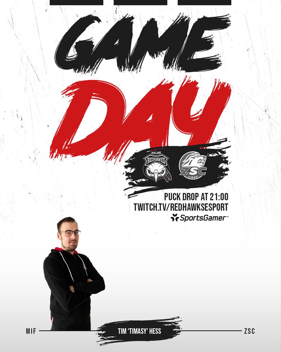 Yesterday didn't go our way (2-3 OTL, 1-4 L) but in <a href="/SportsGamerGG/">SportsGamer</a>'s #ECL23Spring Elite you can't afford to dwell on the past. New game tonight for <a href="/Timasy84/">Timasy</a> and the boys, let's do this 🦅

Puck drop 21.00 CET, opponent @zscesports and broadcast over at Twitch.tv/RedhawksEsport 📺