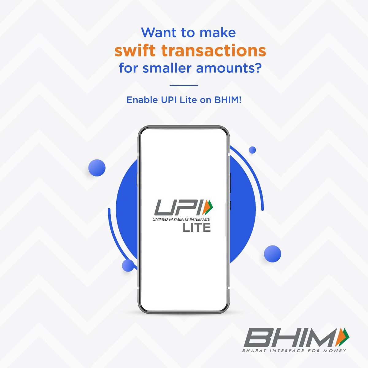 NPCI_BHIM's tweet image. Make secure superfast payments up to Rs.200 in a single click. Simply enable UPI Lite on the BHIM app today. 

#BHIM #LifeSimplifiedWithBHIM #UPILite #SuperfastPayments