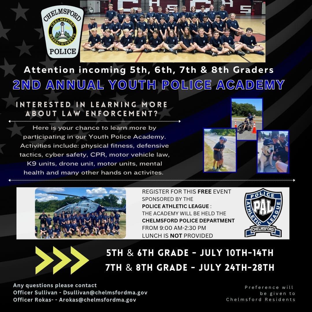 9:00 am today registration start click the link below 

linktr.ee/chelmsfordpd