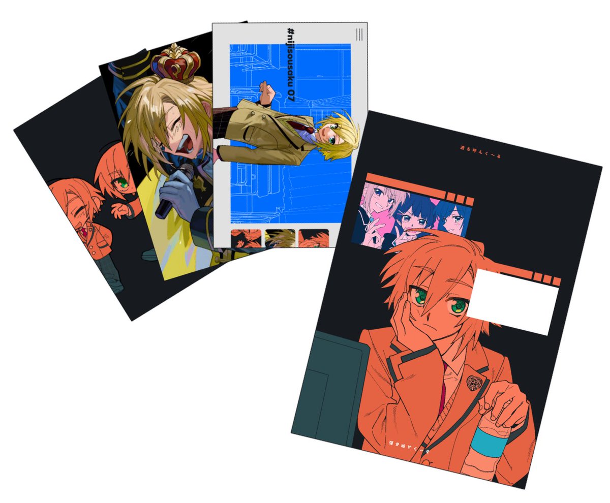 「#にじそうさく07 で頒布した屋頼()さんの新作グッズの通販が開始されました! 」|眞田咋のイラスト