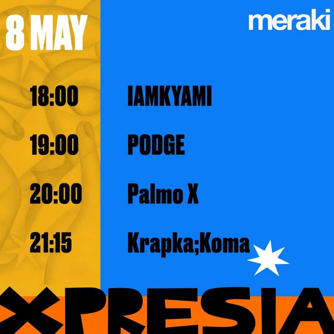 We are headlining tonight at Meraki as a part of Xpresia Festival 🥳

Such a pleasure to be sharing the stage with <a href="/PalmoXmusic/">🌙 Palmo X ✨</a> - our friend from Lviv, who is doing a tremendous job fundraising money for various needs of Ukrainian defenders 💜🇺🇦 apart from making amazing music!