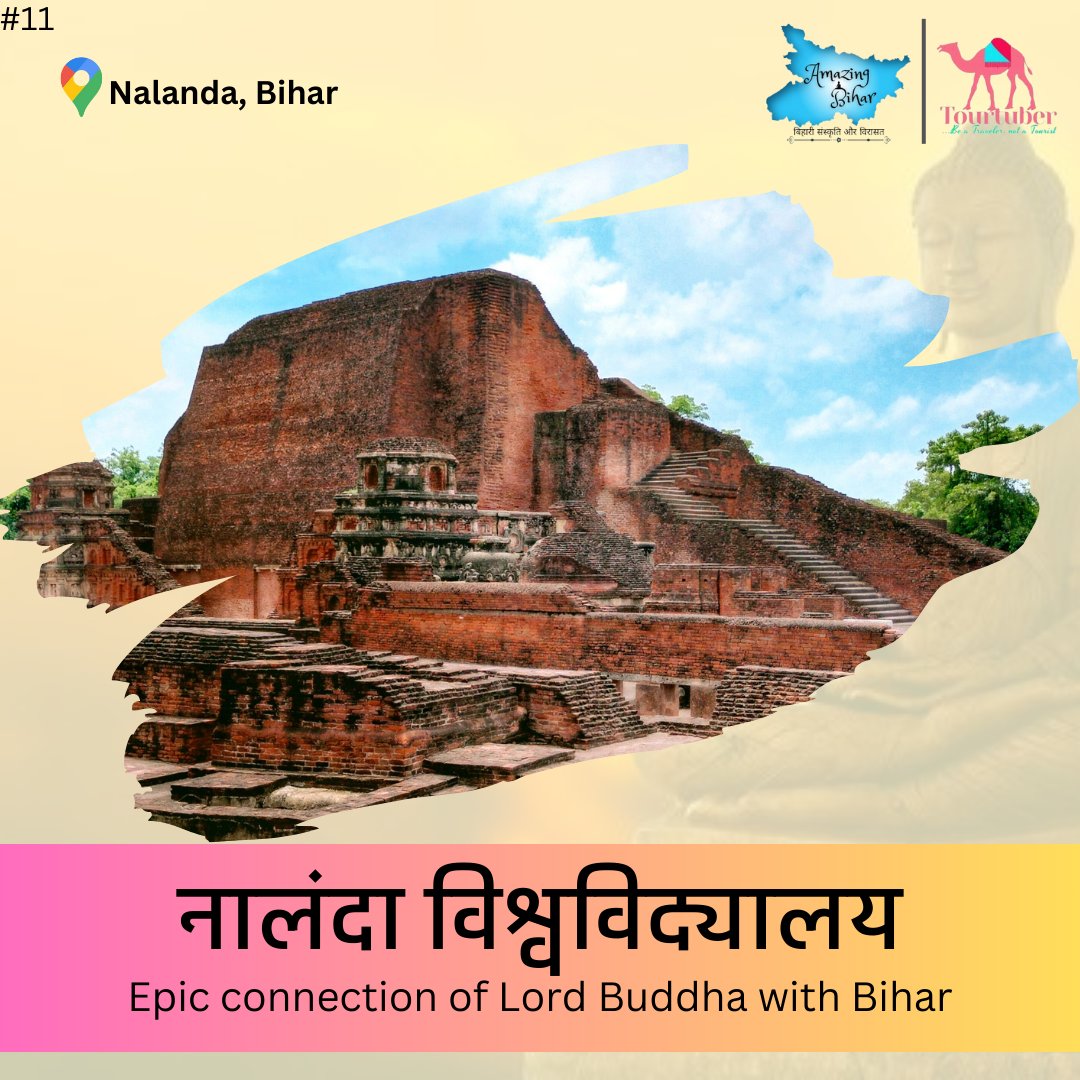 itourtuber's tweet photo. #नालंदा_विश्वविद्यालय

1. यह सबसे बड़ा बौद्ध मठ है।  
2. यह पहला भारतीय आवासीय विश्वविद्यालय था जिसकी स्थापना गुप्त वंश के शासक 'कुमारगुप्त' ने किया था।
3. चीनी तीर्थयात्री ह्वेनत्सांग के साहित्यिक कार्यों से इस विश्वविद्यालय के बारे में जानकारी मिलती है। (1/2) https://t.co/KBFhlJMKLS