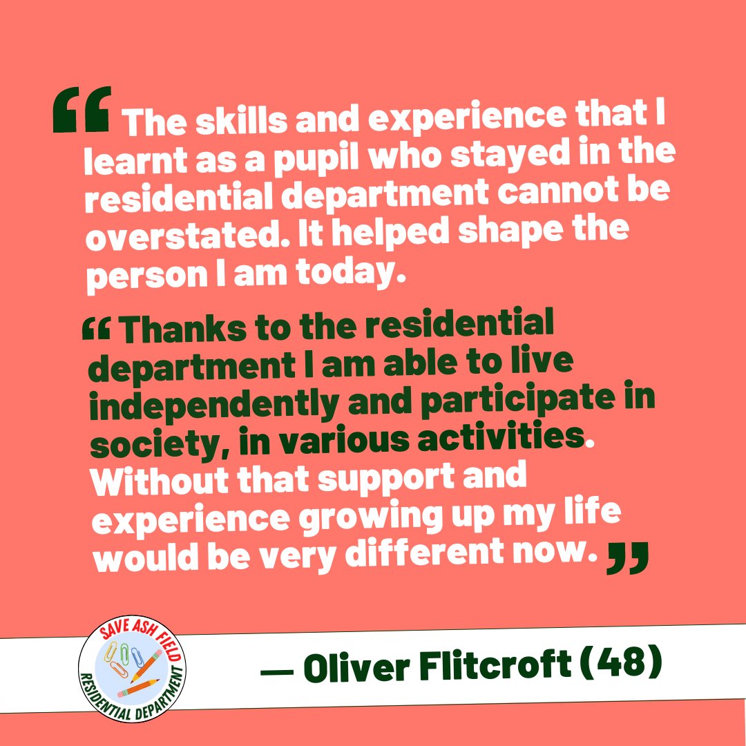 Thank you so much for this powerful message of support sent to this page by a former student at Ash Field Academy’s residential department. #SaveAshFieldResi #AshFieldResi #AshFieldAcademy #LeicesterSEND #SEND #LeicesterCityCouncil #EllyCutkelvin #PeterSoulsby