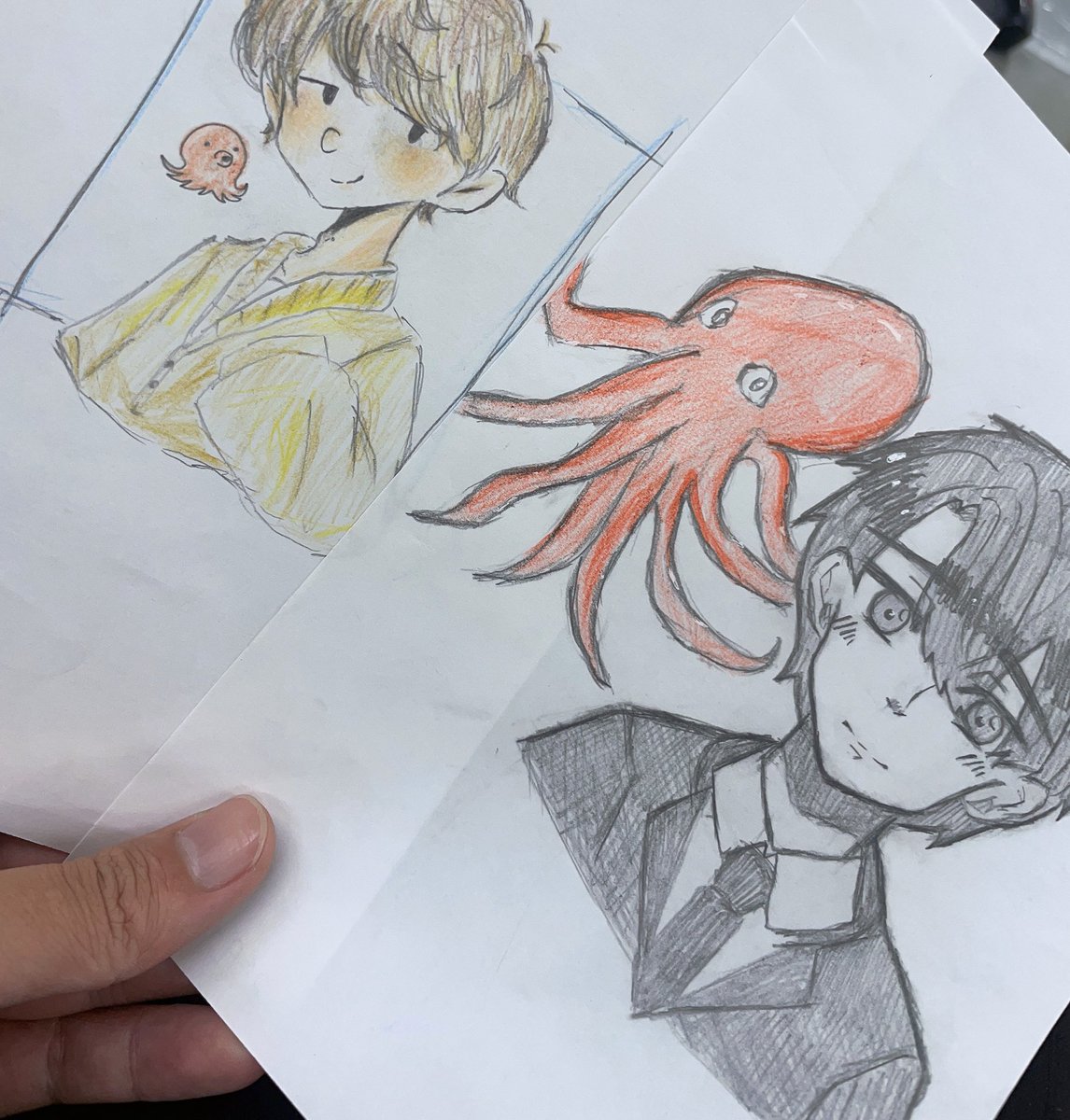 FaIIGuy's tweet photo. 生徒が似顔絵描いてくれた(ﾟ∀ﾟ) https://t.co/sG4uo1ZvW5
