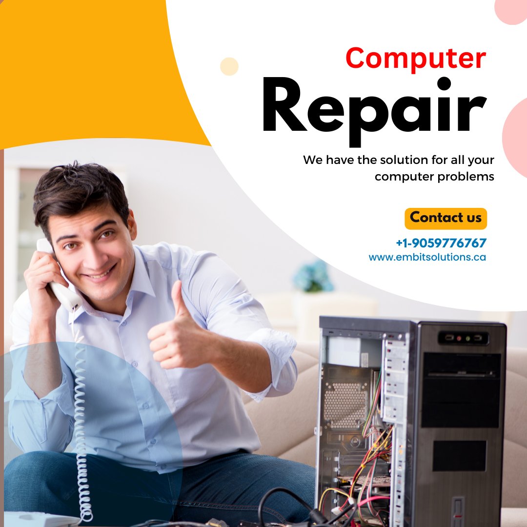 embitsolution's tweet image. We offer 24/7 Repair Service to all of our customers. You can always count on Laptop Repair Experts.
𝐅𝐨𝐫 𝐦𝐨𝐫𝐞 𝐢𝐧𝐟𝐨𝐫𝐦𝐚𝐭𝐢𝐨𝐧:
𝗘𝗺𝗮𝗶𝗹 𝗮𝘁: info@embitsolutions.ca
𝐕𝐢𝐬𝐢𝐭 𝐨𝐮𝐫 𝐰𝐞𝐛𝐬𝐢𝐭𝐞: embitsolutions.ca &amp;amp; embitsolutions.myshopify.com
#laptoprepair