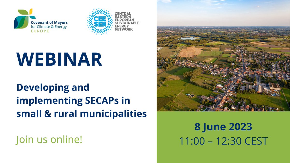 Small &amp; rural municipalities are just as important as big cities on the road to #climateneutrality, but often have less resources to get going.

We are here to help! If you're a small municipalities trying to get your SECAP off the ground, join us on 8/6👉 bit.ly/3Ic29or