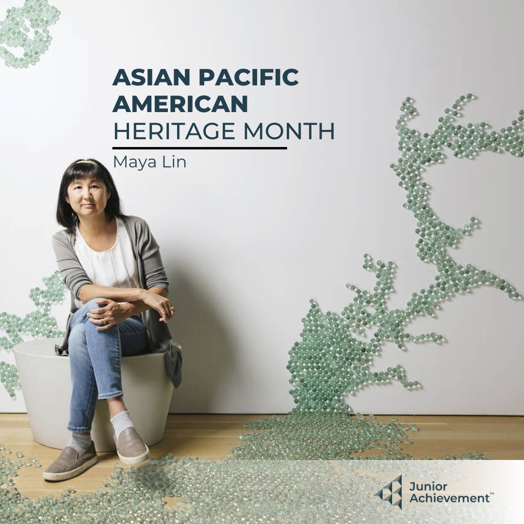 Maya Lin is a Chinese American architect and artist who designed the Vietnam Veterans Memorial and the Civil Rights Memorial. This month we celebrate her creativity and commitment to making a difference. #AAPIHeritageMonth