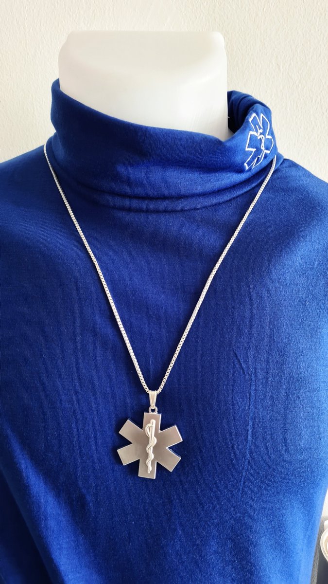 Ze zijn er, onze nieuwe hanger MET ketting Star of Life - eigen productie!
Ils sont là, nos nouveaux pendentifs AVEC collier Star of Life - production propre!
spoed112.com/product-catego…