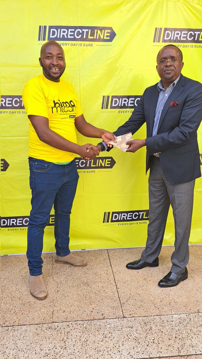 DirectlineKenya's tweet photo. Rewarding Carmos Insurance Agency for being our first successful Agent to transact on BimaMtaani
#BimaMtaani
#DoMore https://t.co/GNBjORFFyv