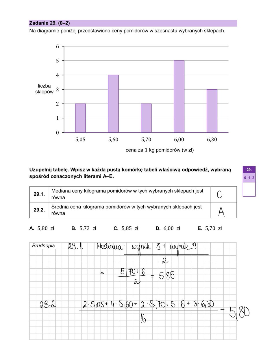 marty_priv's tweet photo. ZADANIE 27, 28, 29
MEDIANA, STATYSTYKA
#matura2023 #matematyka #odpowiedzi https://t.co/MGWs3EIHQv