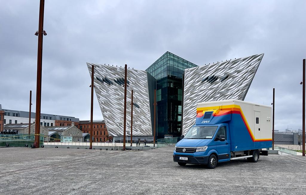 TVM_ie's tweet photo. OB11 took a trip to Belfast this weekend. We were involved in @BBCnireland Lighting up the Nation which was part of the Coronation Concert. #LightUpTheNation #CoronationConcert #BBC https://t.co/rCGDTeRNpK