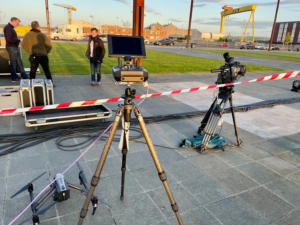 TVM_ie's tweet photo. OB11 took a trip to Belfast this weekend. We were involved in @BBCnireland Lighting up the Nation which was part of the Coronation Concert. #LightUpTheNation #CoronationConcert #BBC https://t.co/rCGDTeRNpK