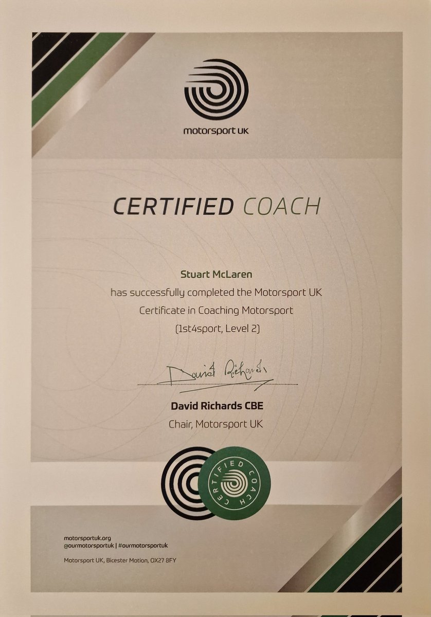 mclaren02601's tweet image. Thank you @ourmotorsportuk now an officially licenced Motorsport UK coach as well as ARDS A and BARS instructor.

Get in touch if you would like some coaching.

#motorsportukcoach #ardsinstructor #coaching #motorsportuk #ards #bars #race #rally