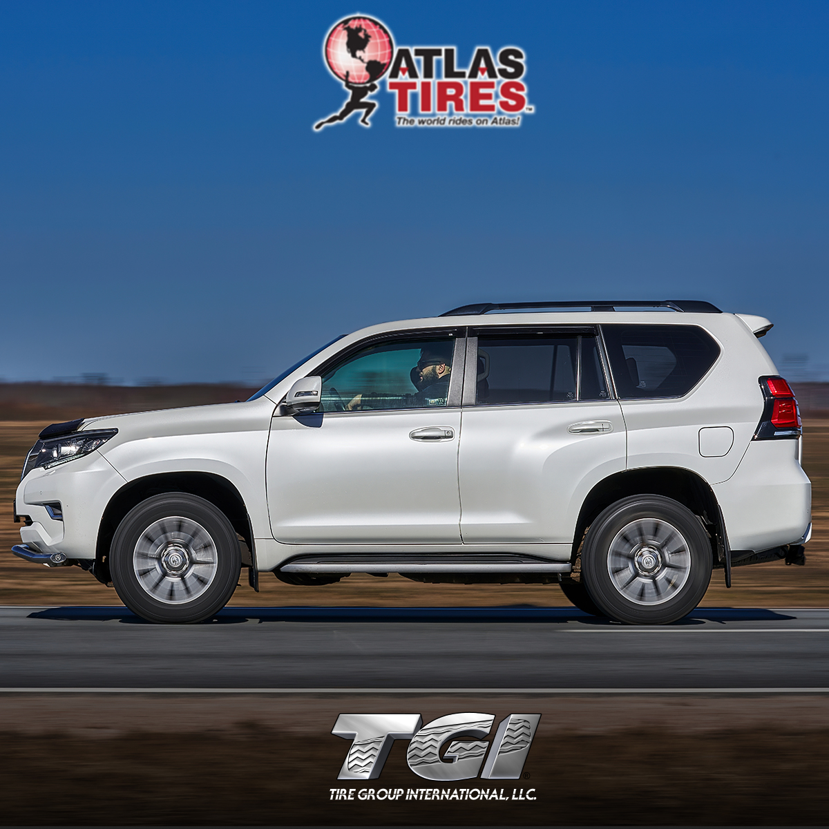 tiregroup's tweet photo. TGI proudly distributes Atlas Tires. Founded over 80 years ago, Atlas Tires manufactures passenger, light truck, and commercial truck tires, all of which are rigorously tested to ensure safety, quality, performance and durability! #Tire #Tires #TheWinningTeam #TGI #AtlasTires https://t.co/vXzlI1k4Lj