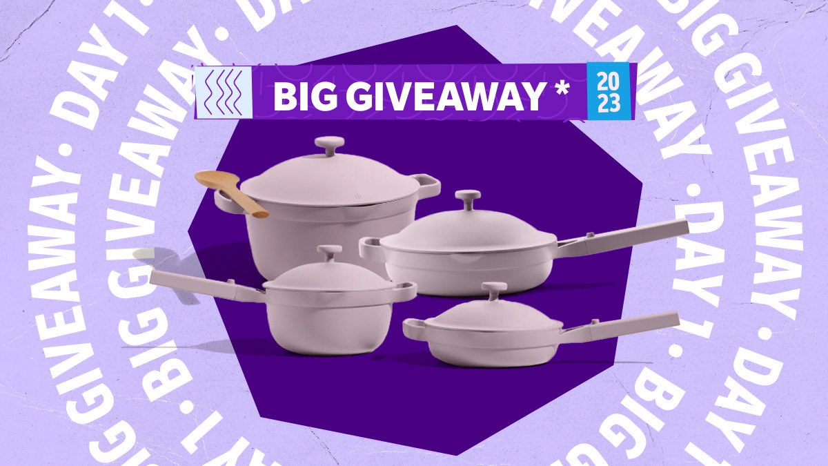 🤘 BIG GIVEAWAY DAY 1 🤘 Welcome to the stage: the 4-piece Always Pan and Perfect Pot set from @ourplace. The do-everything cooking set of your dreams. To enter: -Follow @Rakuten on Twitter -Retweet this post -Tag up to 5 friends in separate replies