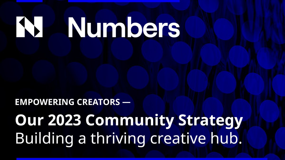 numbersprotocol's tweet photo. As a #decentralized #digital #asset network that values community, authenticity, and trust in digital media, we understand the importance of fostering a thriving #community .

To better align with our 2023 goal of establishing #NumbersProtocol as the go-to resource for users seeking #provenance for their content, we have developed a new community strategy. Our objective is to build an engaged and active community for both existing and enhanced target audiences, providing you with tailored #resources , #support , and #growth opportunities.

These aim to create a space for collaboration and to build a thriving community that reflects our values. Stay tuned for the brand new Numbers Discord channel launching and #campaign soon!

Read the full article here👇
https://t.co/dhHTpWsEH3

#creative #community #creator #userdriven