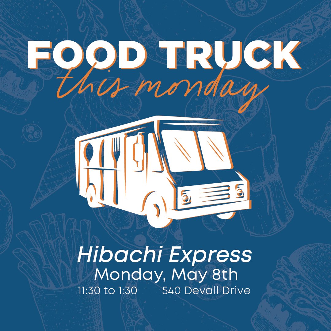 Mr. Mori's Hibachi Express Food Truck in Auburn Research Park today.  Look for him at the Research and Innovation Center, 540 Devall Drive, between 11:30 am and 1:30 pm.

#thepark #theparkatauburn #auburnresearchpark #foodtruck