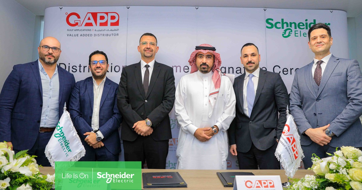 شنايدر إلكتريك السعودية (@schneiderelecsa) on Twitter photo In the presence of our KSA & Yemen Cluster President Mohamed Shaheen and <a href="/GappKSA/">Gulf Applications</a> Chairman Bandar Alfreih.We're thrilled to announce signing a strategic partnership with <a href="/GappKSA/">Gulf Applications</a>
Together, we aim to introduce unparalleled levels of innovation and sustainability to the industry. In the presence of our KSA & Yemen Cluster President Mohamed Shaheen and <a href="/GappKSA/">Gulf Applications</a> Chairman Bandar Alfreih.We're thrilled to announce signing a strategic partnership with <a href="/GappKSA/">Gulf Applications</a>
Together, we aim to introduce unparalleled levels of innovation and sustainability to the industry.