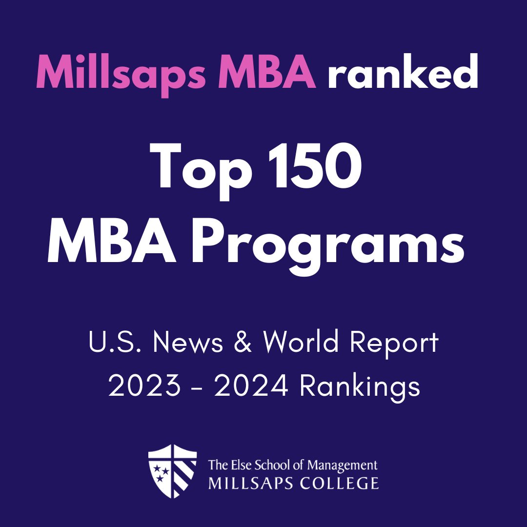 The Else School of Management’s MBA program is now ranked in the top 150 MBA programs in the US!

Want to be a part of an award-winning program? The application deadline is July 1.

Apply Today: 1l.ink/LKBXGVC

#OnlyAtElse #Millsaps #ElseSchool #WhyLearnAnywhereElse #MBA
