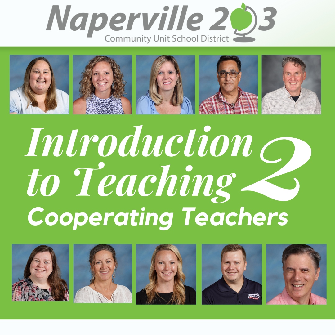 🍎 Happy Teacher Appreciation Week! As we celebrate and honor the  dedication of all teachers, we want to spotlight 10 of our 36 cooperating teachers from Naperville 203 who are mentoring our Intro to Teaching 2 students. Visit our Facebook page for a full list! #PartnersInGrowth