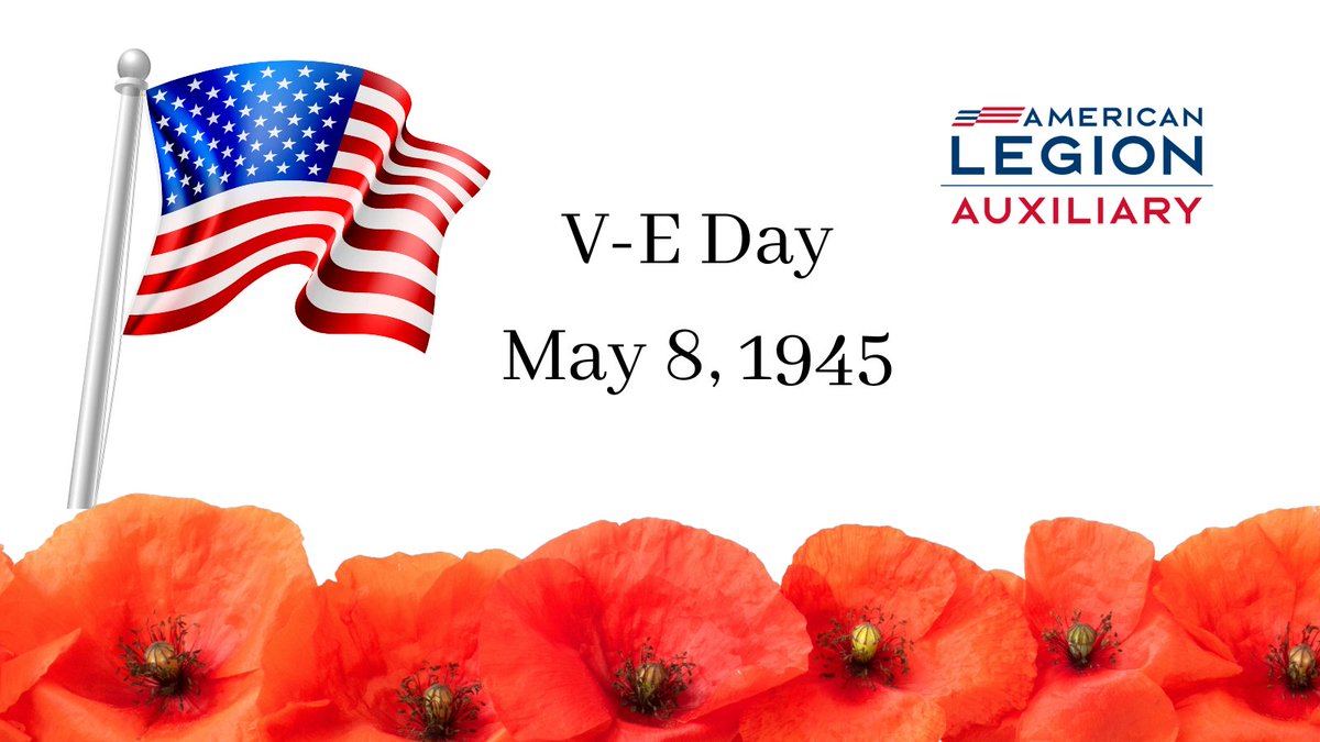 On May 8, 1945, people around the world celebrated the news that Germany had surrendered. The day is now known as Victory in Europe Day or V-E Day.
#VEDay #WWII #AmericanLegionAuxiliary