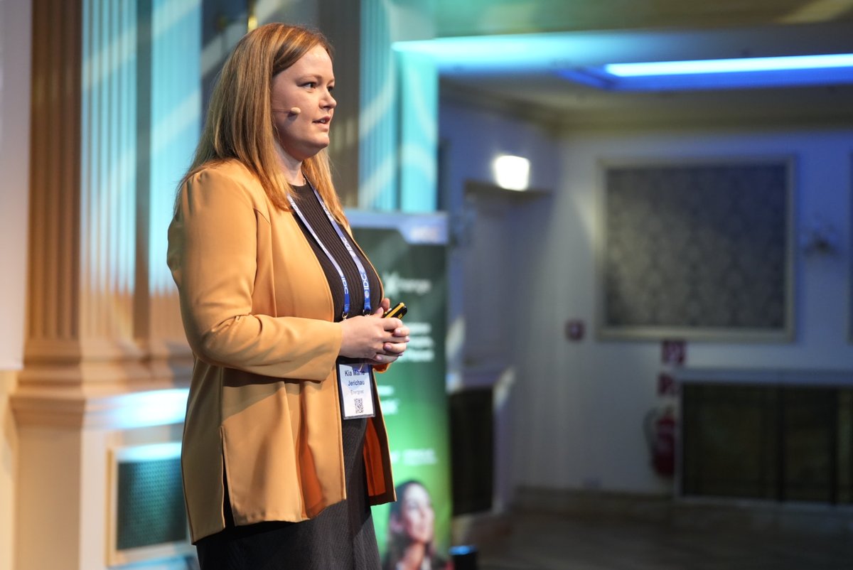 giancarleux's tweet photo. As the #energy landscape becomes more complex, flexibility is becoming increasingly important. @kiajerichau from @EnerginetDK talking about having a dynamic approach to measuring flexibility needs based on data and prognosis - IDC European #Utilities Xchange in Vienna #IDCUEX https://t.co/LedU2SZfLg