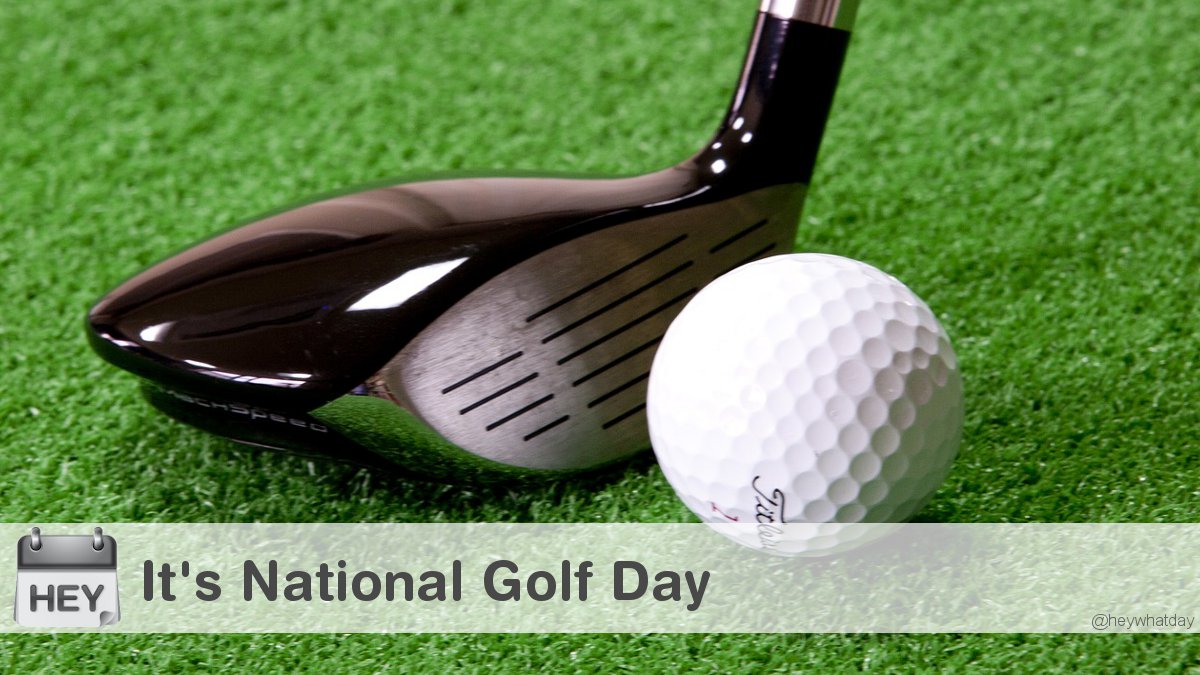 HeyWhatDay's tweet image. It's National Golf Day! 
#NationalGolfDay #GolfDay #Swing
